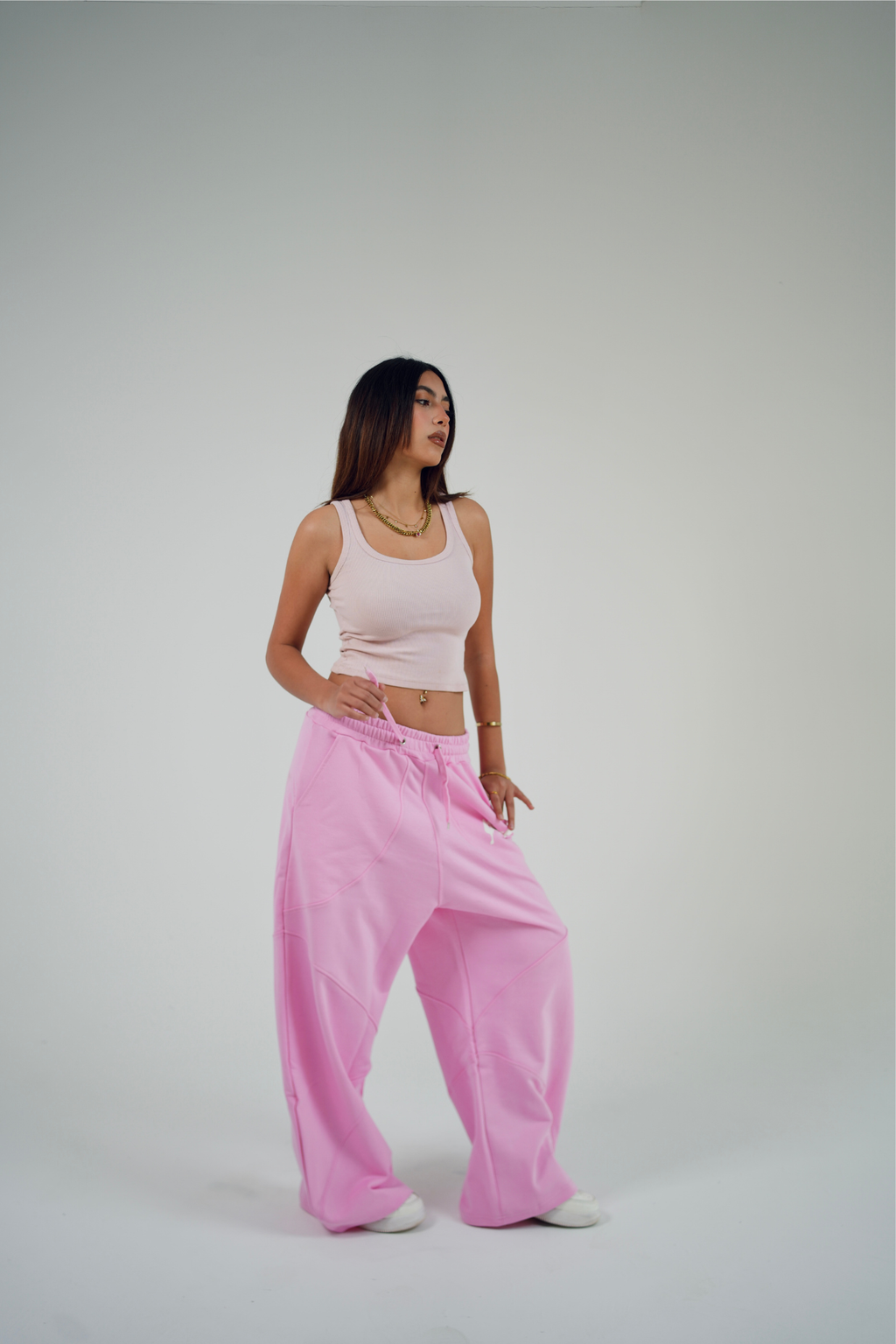 CHAOS BABY PINK SWEATPANTS