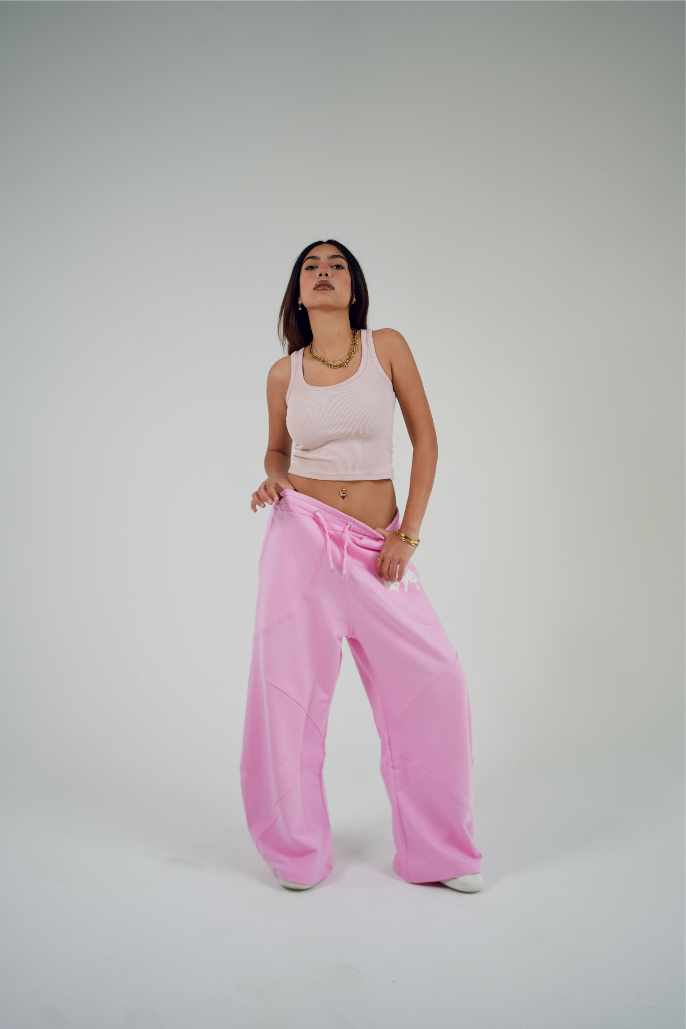 CHAOS BABY PINK SWEATPANTS