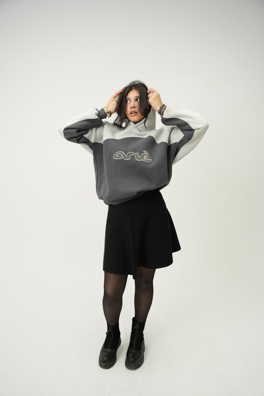 SLATE IN BOXY HOODIE